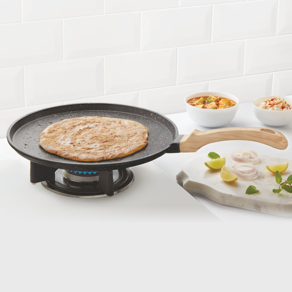 Vajra Non Stick Grill Fry Pan, Square, 1.8l Induction and Gas