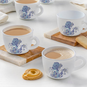 Larah by Borosil Blue Cascade Cup Set