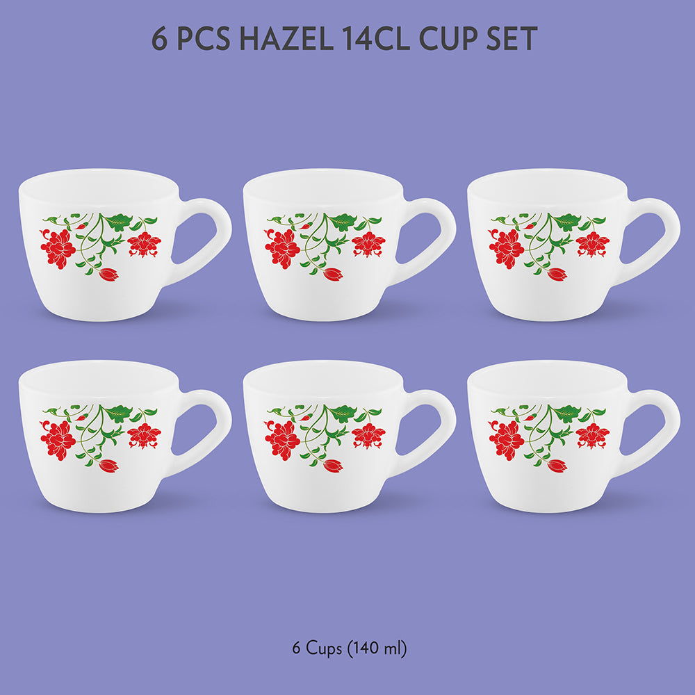 My Borosil Opalware Tea Cups & Tea Sets 140 ml x 6 Hazel Cup Set