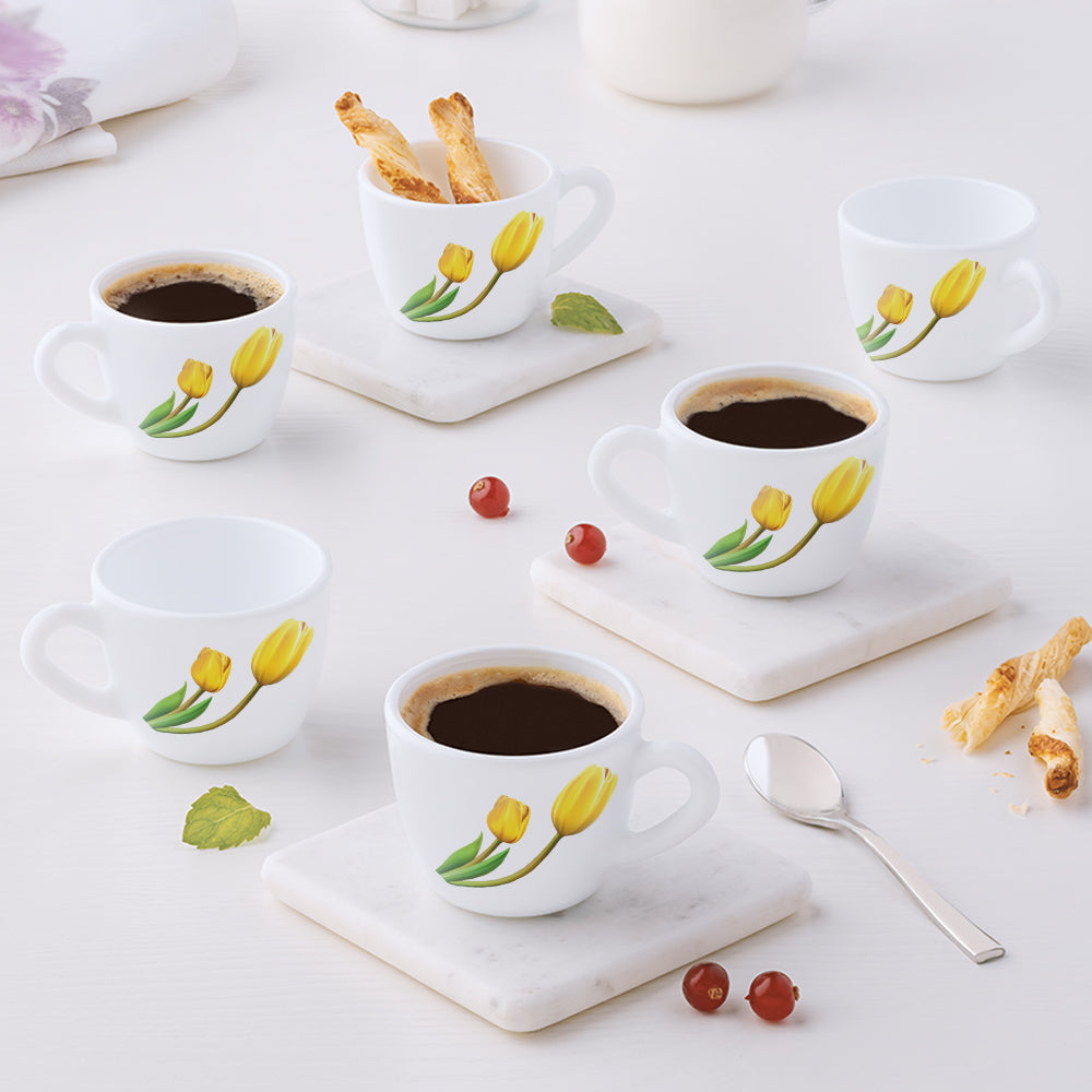 My Borosil Tea Cups & Tea Sets 140 ml x 6 Lyana Cup Set