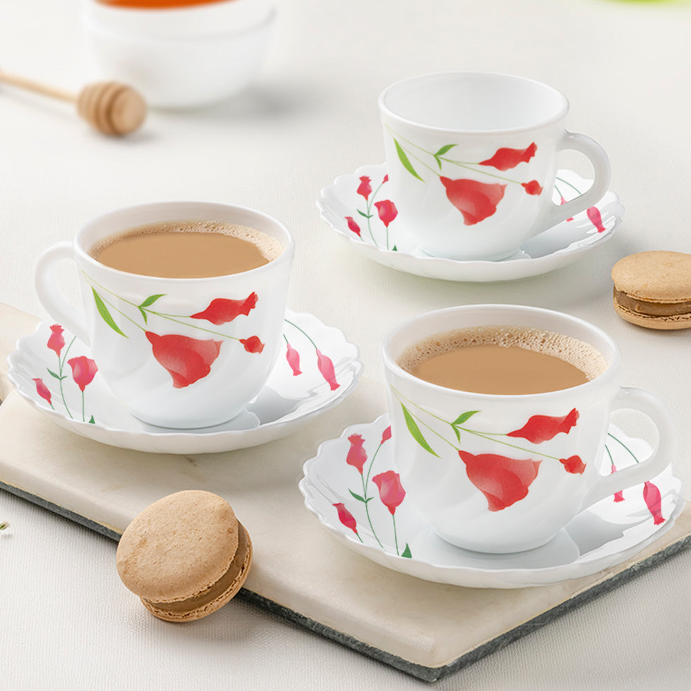 My Borosil Opalware Tea Cups & Tea Sets Diana Cup & Saucer Set