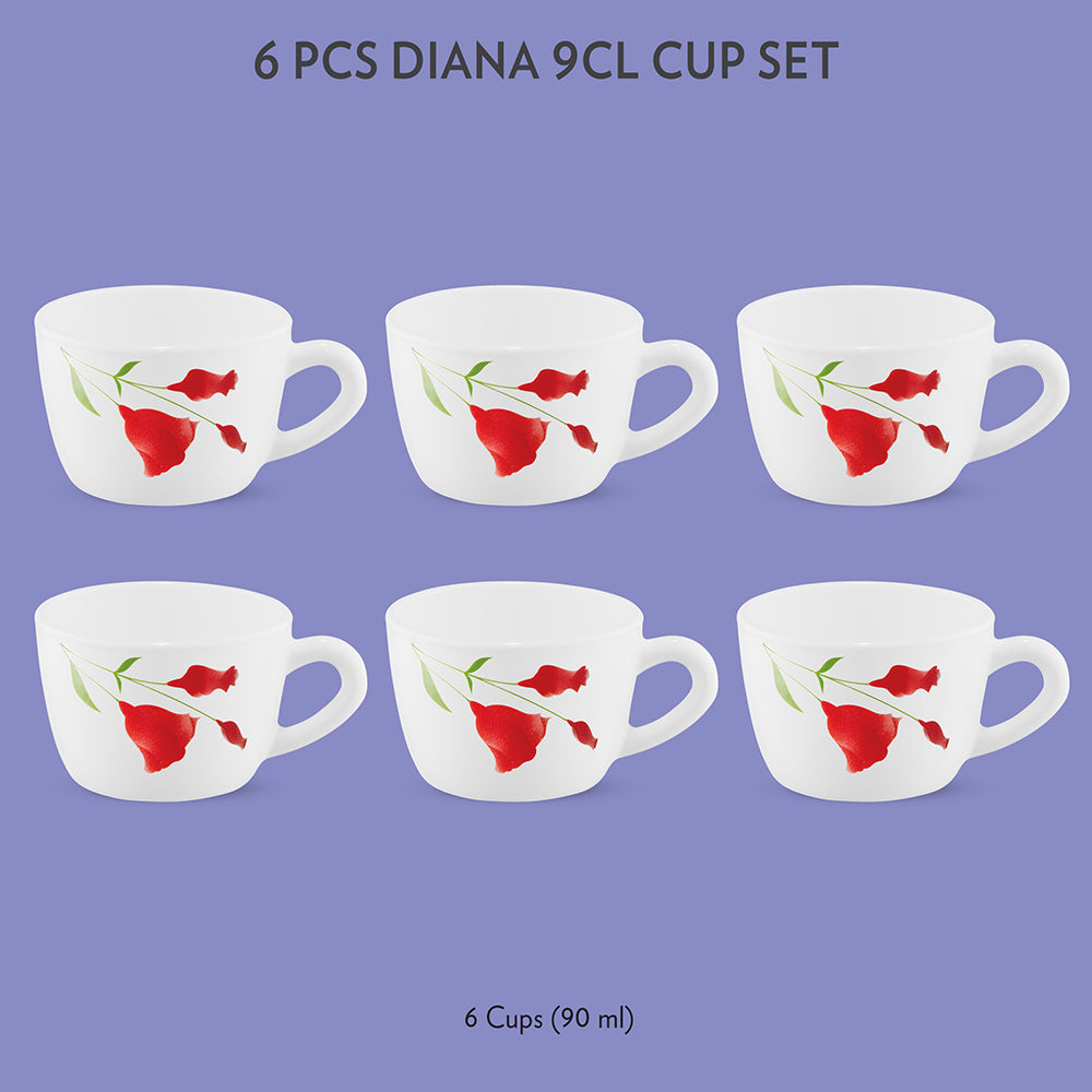 My Borosil Opalware Tea Cups & Tea Sets Diana Cup Set