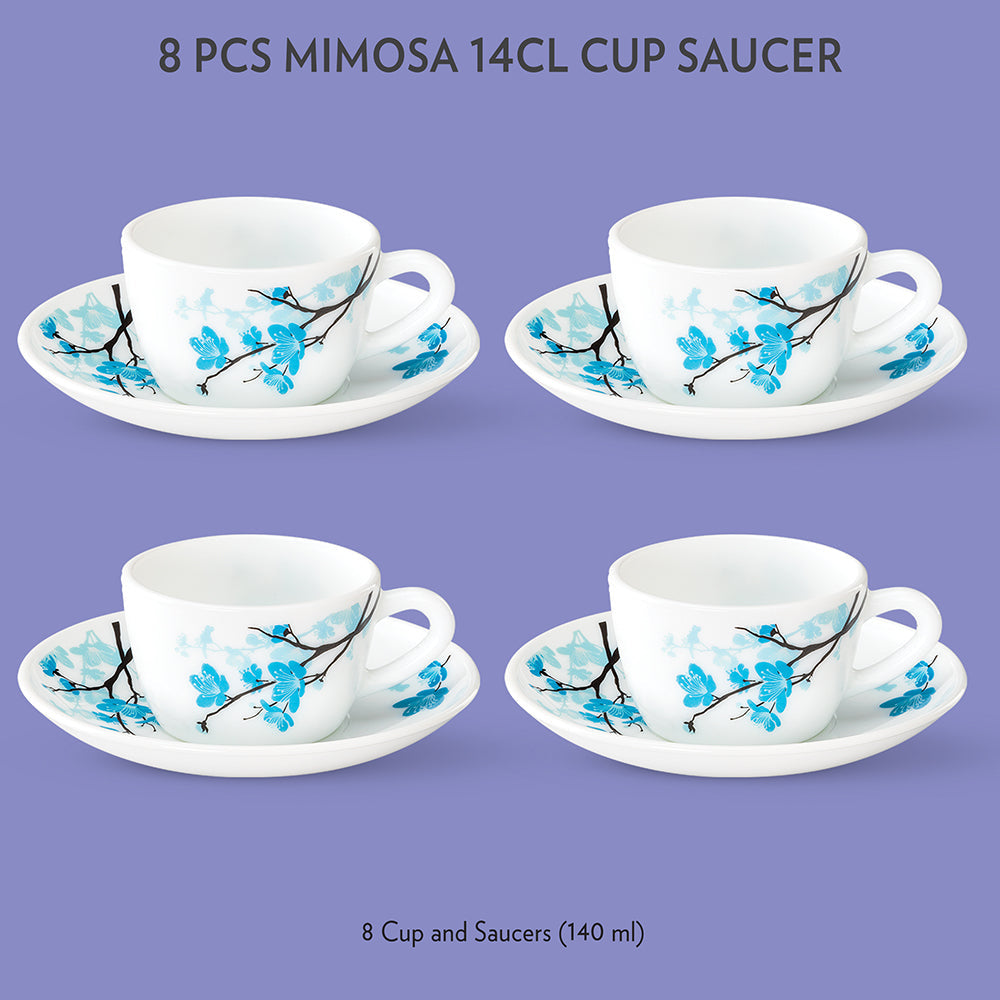 My Borosil Opalware Tea Cups & Tea Sets Mimosa Cup & Saucer Set
