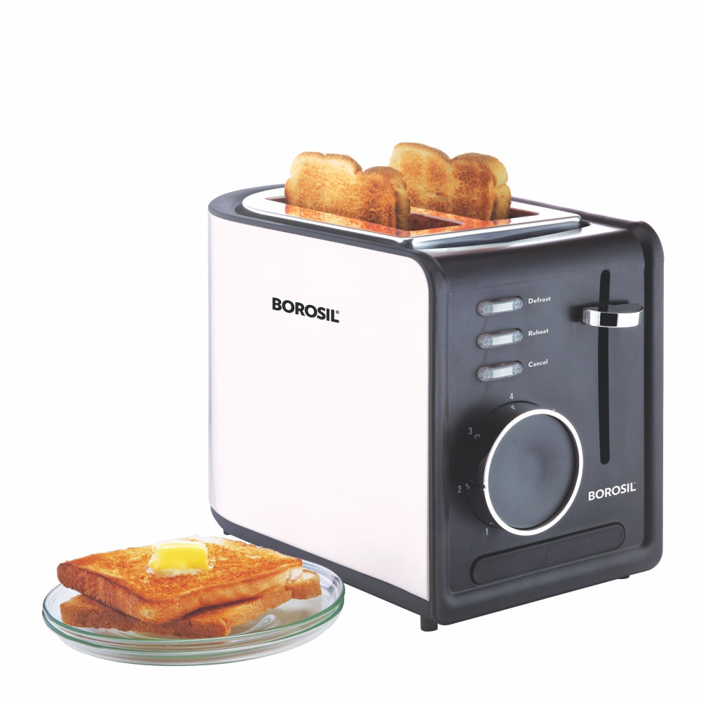 Borosil SS Krispy Pop-Up Toaster