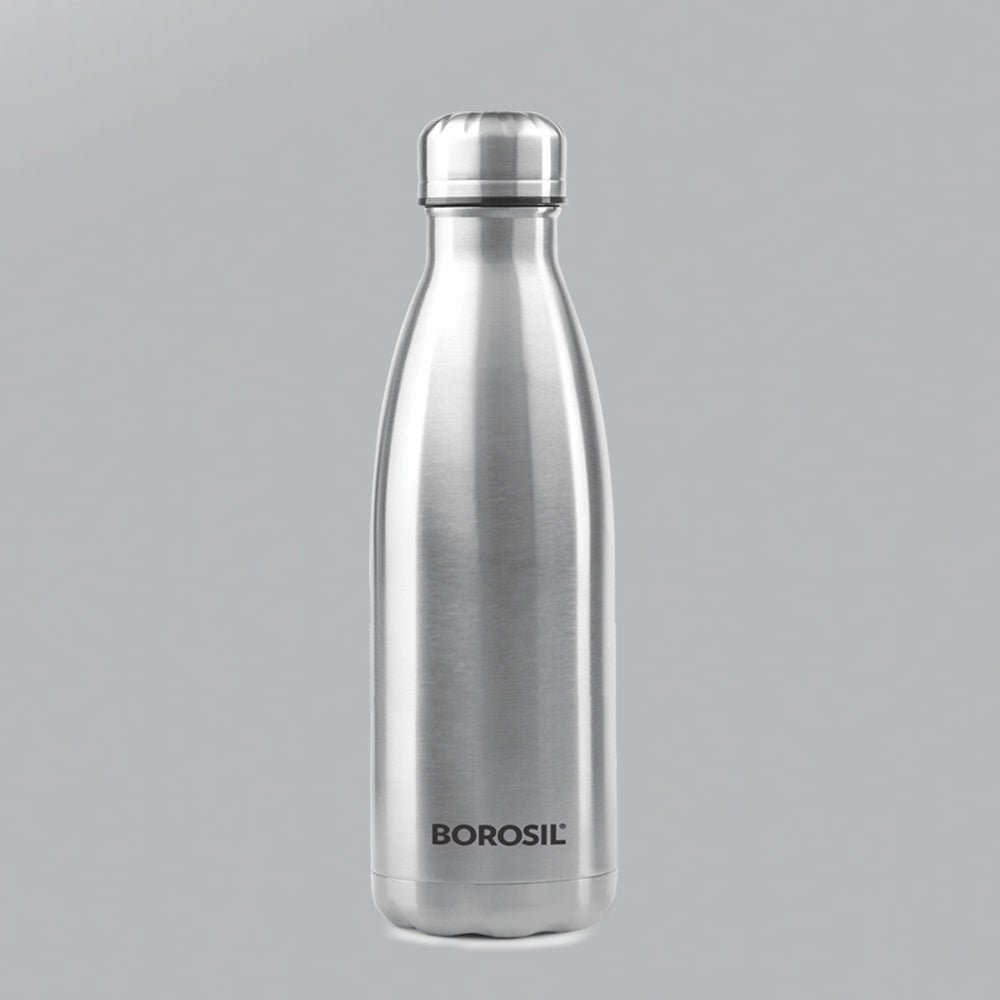 My Borosil Stainless Steel Bottles 1 L Bolt Single Wall Bottle