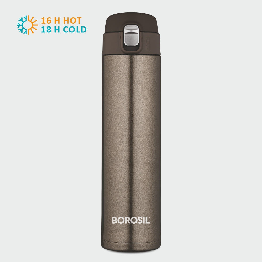 My Borosil Stainless Steel Bottles 500 ml Nova Titanium