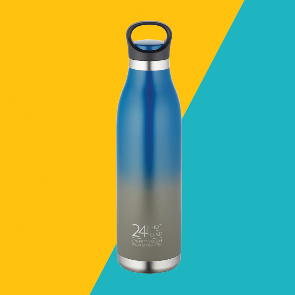 My Borosil Stainless Steel Bottles 700 ml ColourCrush Blue