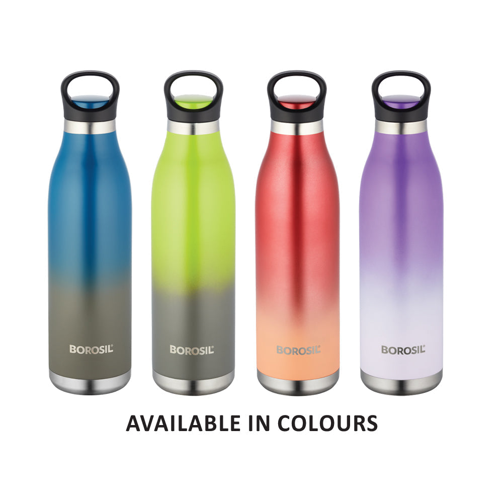 My Borosil Stainless Steel Bottles 700 ml ColourCrush Blue