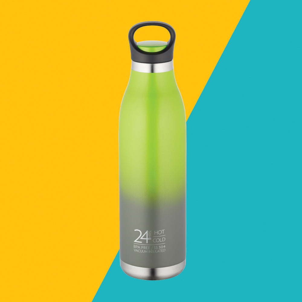 My Borosil Stainless Steel Bottles 700 ml ColourCrush Green