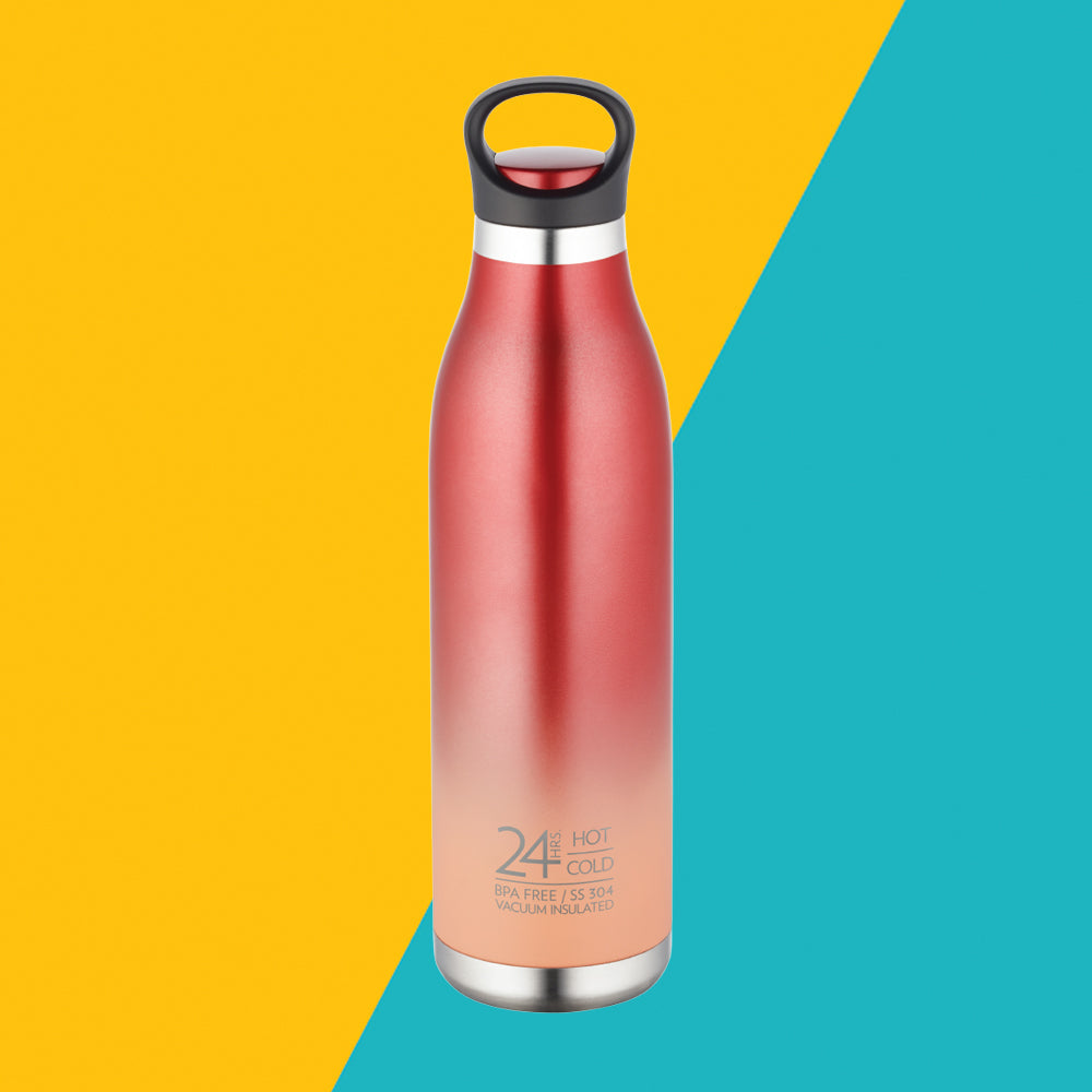 My Borosil Stainless Steel Bottles 700 ml ColourCrush Red