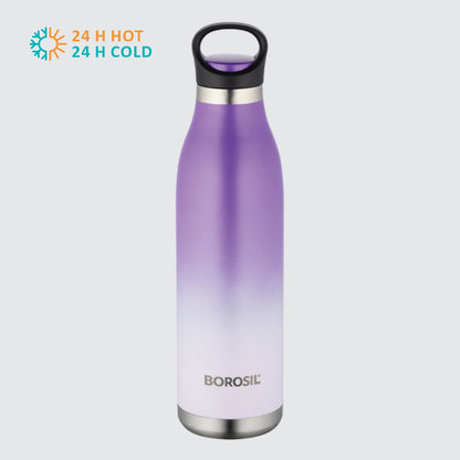 My Borosil Stainless Steel Bottles 700 ml ColourCrush Violet