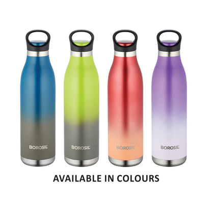 My Borosil Stainless Steel Bottles 700 ml ColourCrush Violet