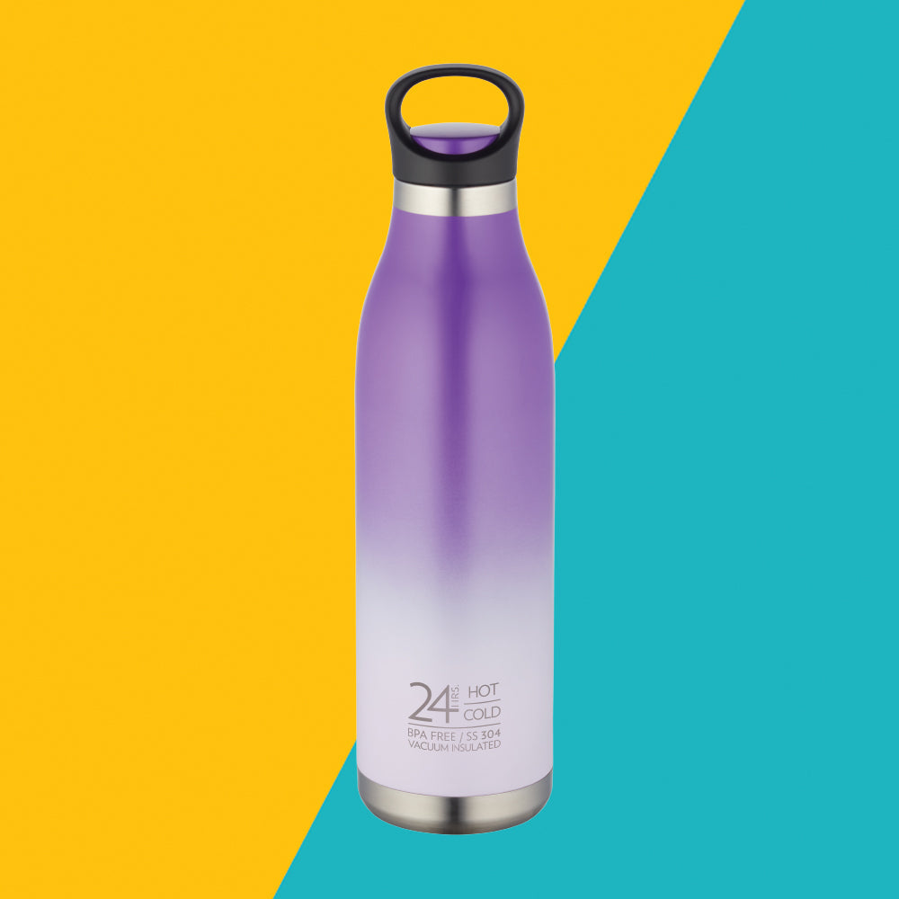 My Borosil Stainless Steel Bottles 700 ml ColourCrush Violet