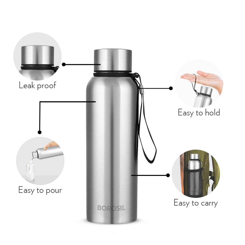 My Borosil Stainless Steel Bottles 700 ml Trek Bottle