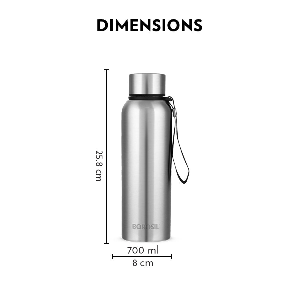 My Borosil Stainless Steel Bottles 700 ml Trek Bottle