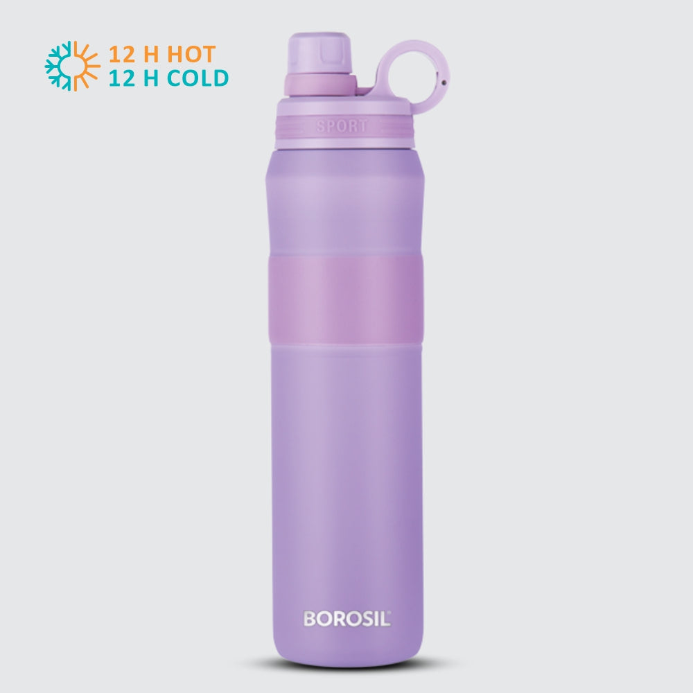 My Borosil Stainless Steel Bottles 800 ml Thirst Burst Lavender