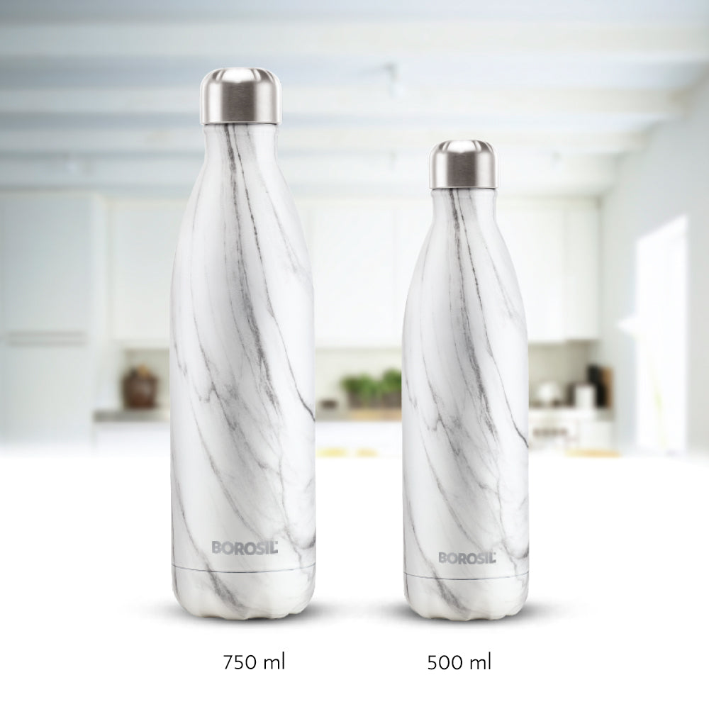 My Borosil Stainless Steel Bottles Bolt Marble