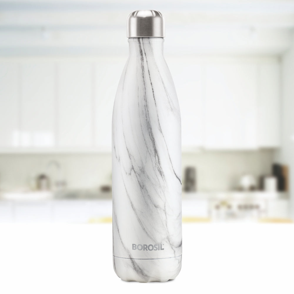 My Borosil Stainless Steel Bottles Bolt Marble