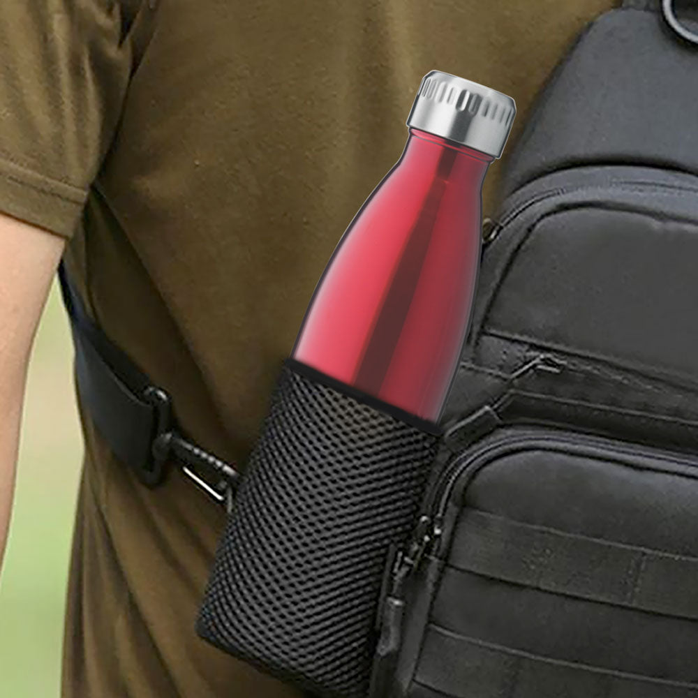 My Borosil Stainless Steel Bottles Bolt Trans Red