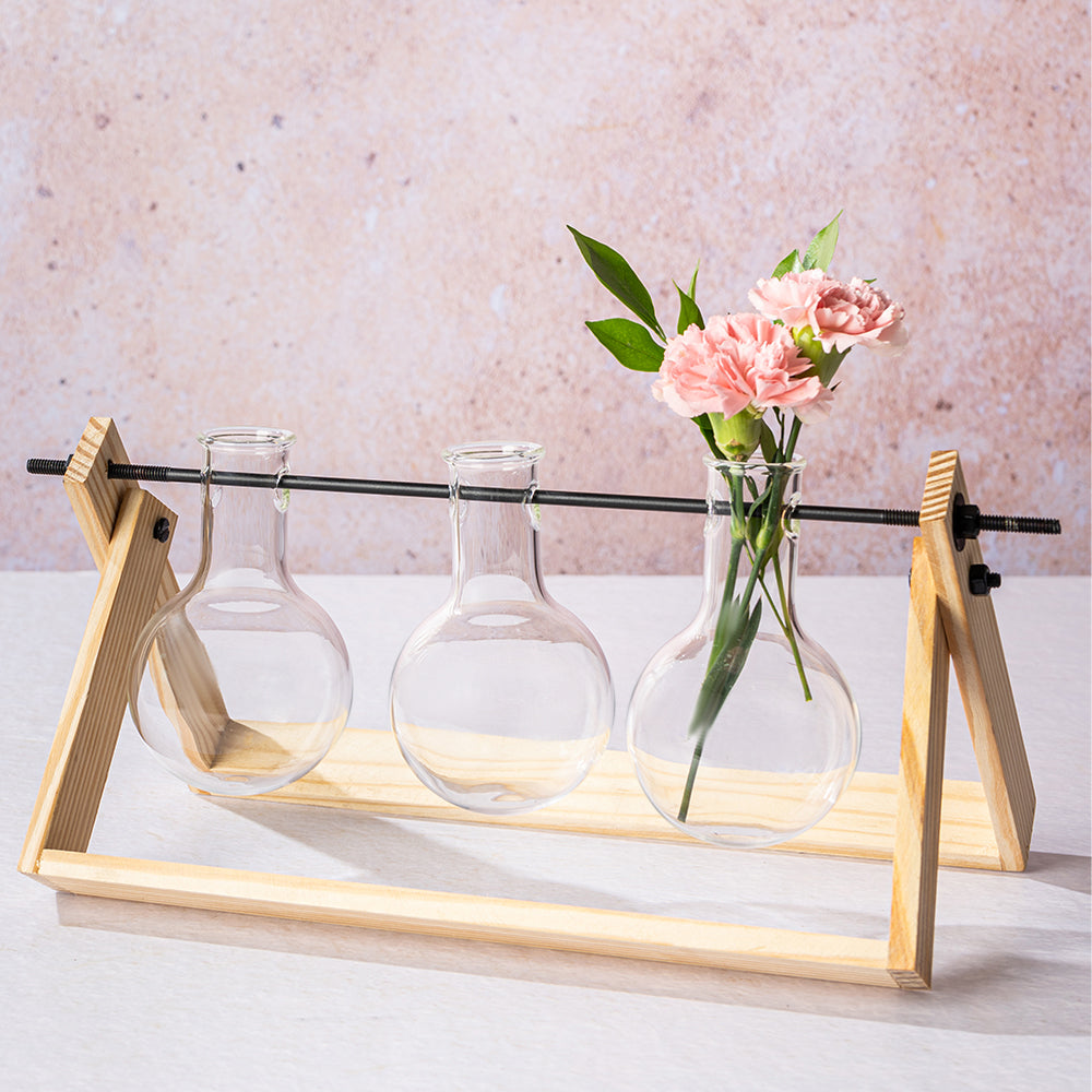 My Borosil Vase 250 ml x 3 pc Skye Vase