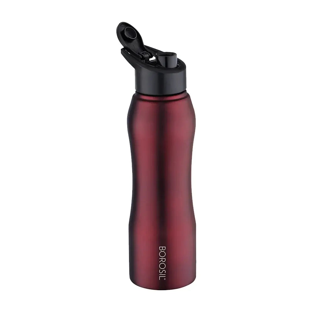 My Borosil Stainless Steel Bottles Grip n Sip Maroon