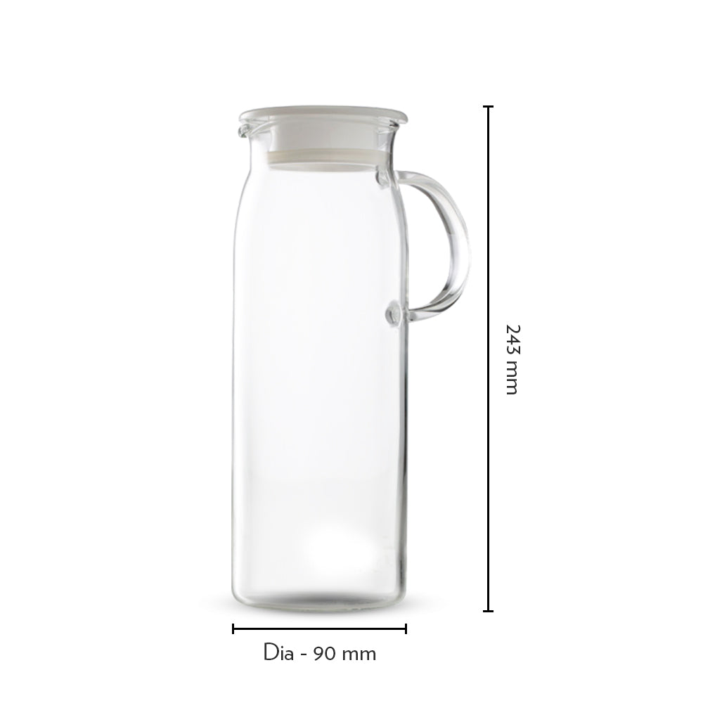 My Borosil Water & Juice Jugs 1 L Marina Jug w glass handle