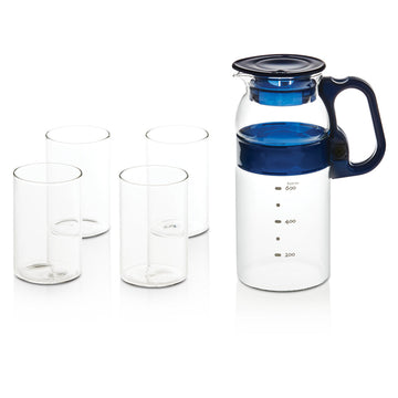Juice Glass Jug And Cup Set Of 5
